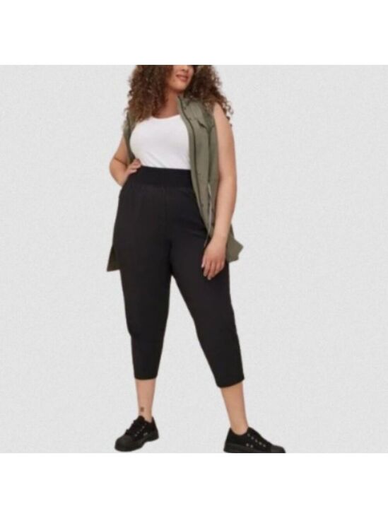 torrid Pants - Torrid Black Happy Camper Stretch Woven Active Pant 4X